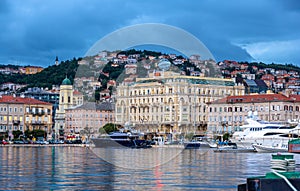 View of Rijeka city in Croatia