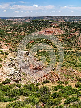 View from the rim of Palo Duro Canyon in Texas