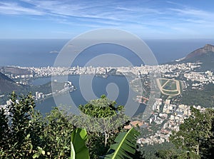 View of Rio de Janeiro from the statue of Christ the Redeemer