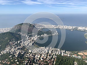 View of Rio de Janeiro from the statue of Christ the Redeemer