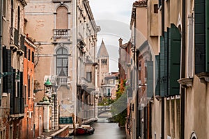 View of Rio de San Barnaba in the Dorsoduro quarter photo