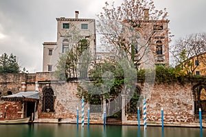 View of Rio del Ognissanti in the Dorsoduro quarter photo