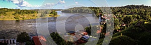 View of the Rio San Juan, from the old Spanish Fortress, Village of El Castillo, Rio San Juan, Nicaragua photo