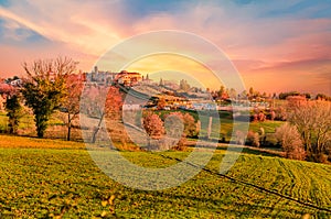 View of Ripa castle, Italy