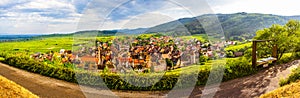 View of Riquewihr village in Alsace, France