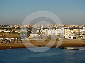 View of River Bou Regreg and medina in Rabat, Morocco
