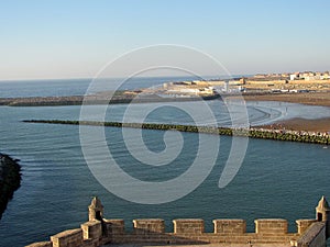 View of River Bou Regreg in Rabat, Morocco