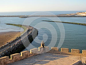 View of River Bou Regreg in Rabat, Morocco