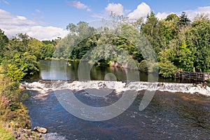 View of River Ericht in Blairgowrie in Scotland.