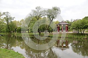 View of the river in the Loshitsky park