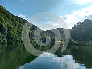 View of the river Meuse in France