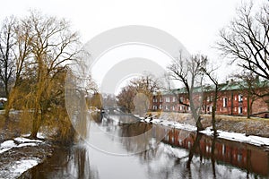 View of the river Mukhavets in Brest Fortress