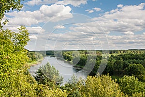 View of the river Neman. Liskiava