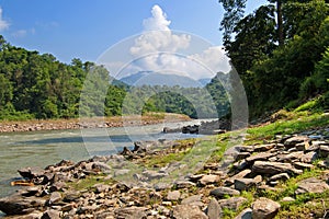 View of river in Nepal