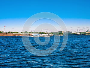 A view of the river Neva and the Peter and Paul fortress in Saint-Petersburg, Russia