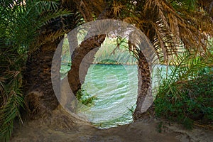 View of river Preveli beach