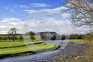 View of River Ribble, near Clitheroe.