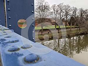 A view of the river Severn from kingsland bridge in Shrewsbury