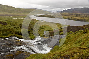 View at a river on Snaefellsnes penisola on Iceland photo