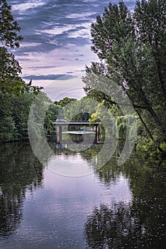 View of the river Spree in Cottbus