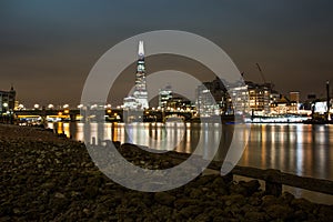 View from the River Thames to the Shard