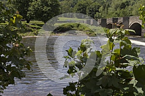 View of the river Usk at Crickhowell