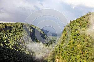 A view of the river valley, East Berbice, downstream of Kaieteur falls, Guyana