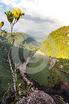 A view of the river valley, East Berbice, downstream of Kaieteur falls, Guyana.