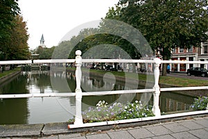 View on river Vecht in the centre of the city