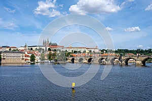 View of the river Vltava in Prague