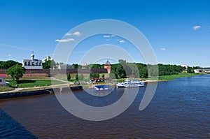 View at river Volkhov in Veliky Novgorod