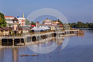 View of a riverfront in Papar, Sabah, Malays photo