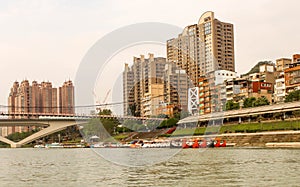 View Riverside area of Bitan in Taipei,Taiwan