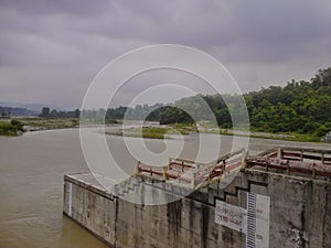 View of a Riverside at nainital in the lap of the great himalaya iuttarakhand ndia