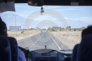 View of the road Atacama desert photo