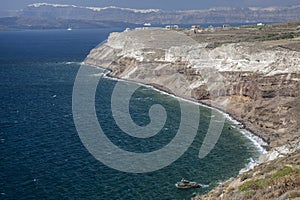 View from road to Akrotiri, Santorini