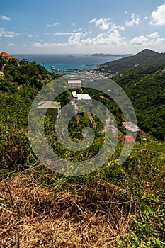 View of Road Town , British Virgin Islands