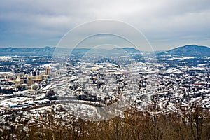 View of the Roanoke Valley After a Winter Storm