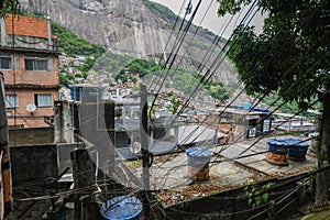 View of Rocinha with power lines