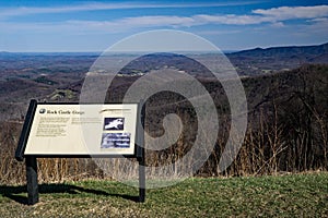 View of Rock Castle Gorge from the Blue Ridge Parkway, Virginia, USA