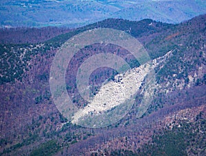 A view the Rock Formation called â€œThe Devilâ€™s Marble Yardâ€