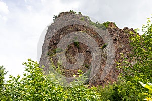 View at rock formation Rheingrafenstein photo