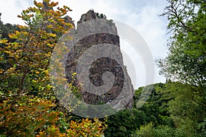 View at rock formation Rheingrafenstein photo