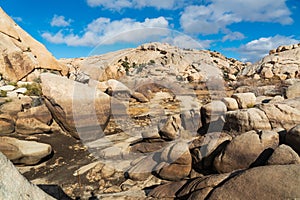 View of the Rock Formations at Joshua Tree National Park