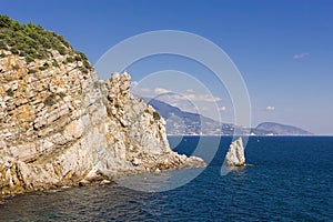 View on the rock sail from