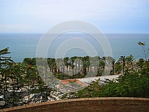 View from the rock Torremolinos beach