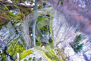 View from rocks over Badin stone quarry