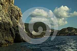 View of the rocks of Paleokastritsa.