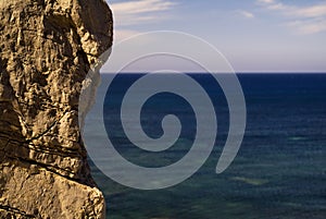 View of the rocks and sea in the Marettimo island, Sicily, Italy