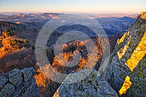 View from rocks of Sitno mountain north